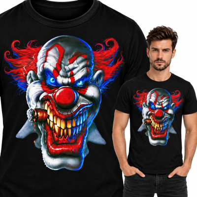 KOSZULKA HORROR SCARY CLOWN
